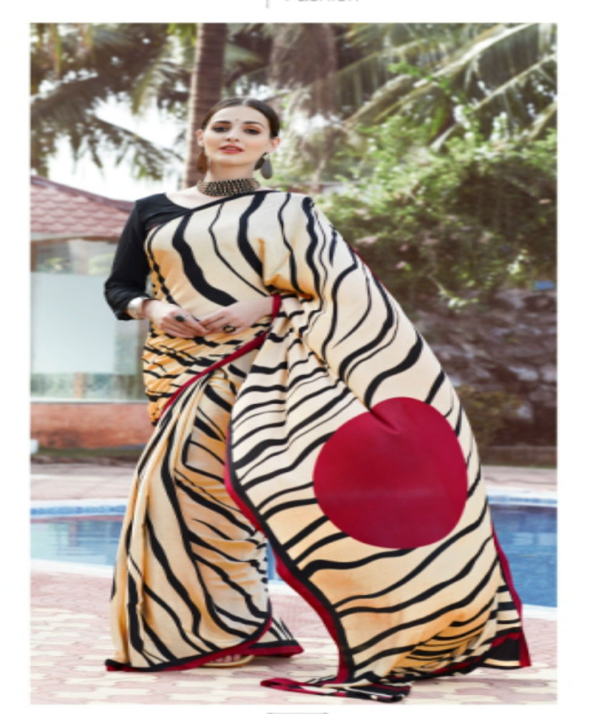 Italia Silk Pure Crape Silk Angelic Designer Sarees