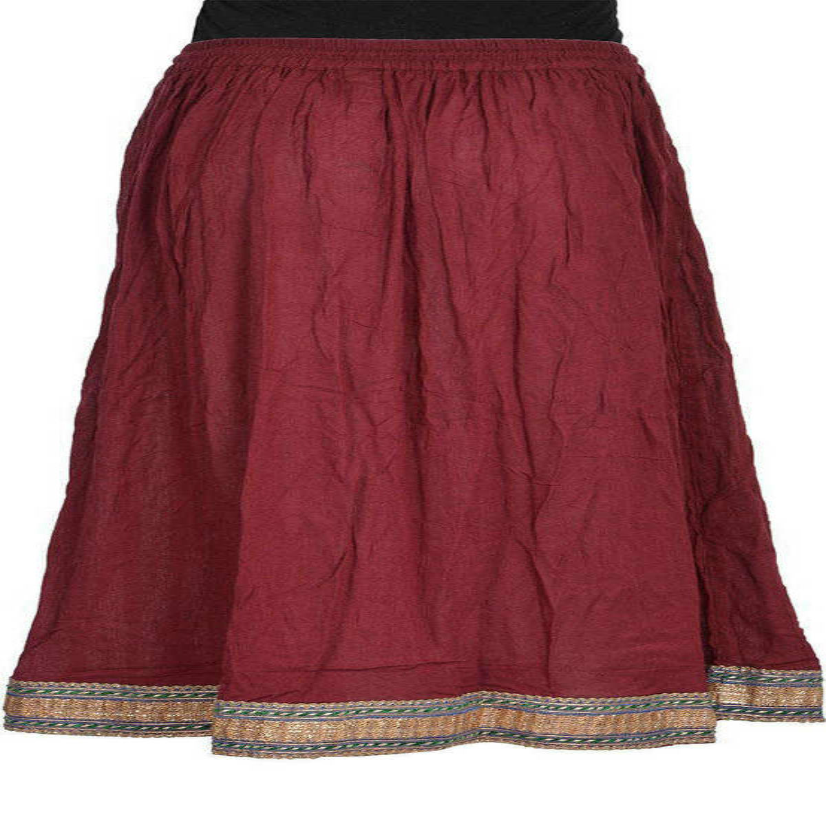 Traditional Regular Fit Full Length Cotton Skirt