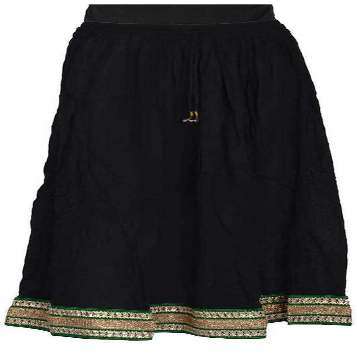 Traditional Regular Fit Full Length Cotton Skirt