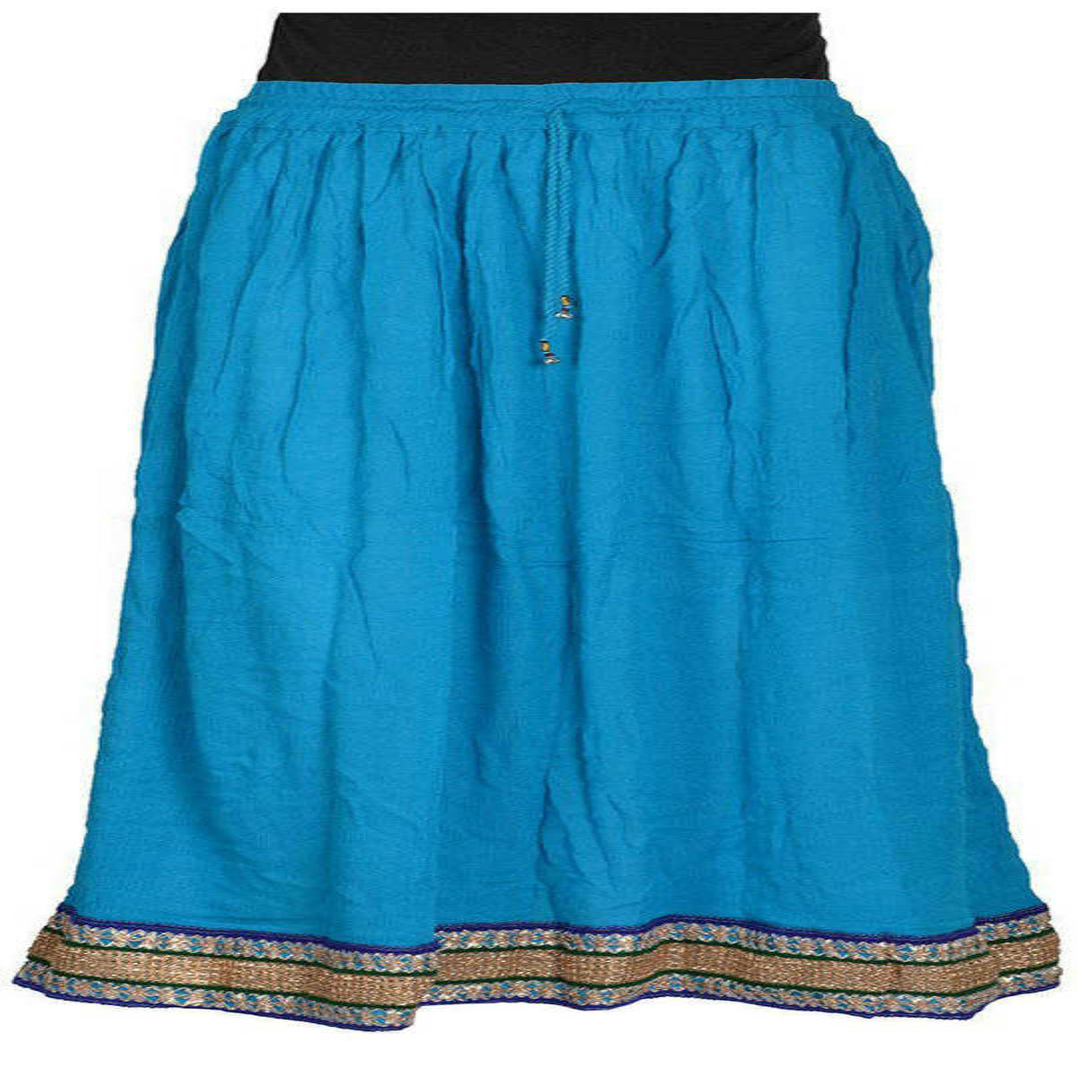 Traditional Regular Fit Full Length Cotton Skirt
