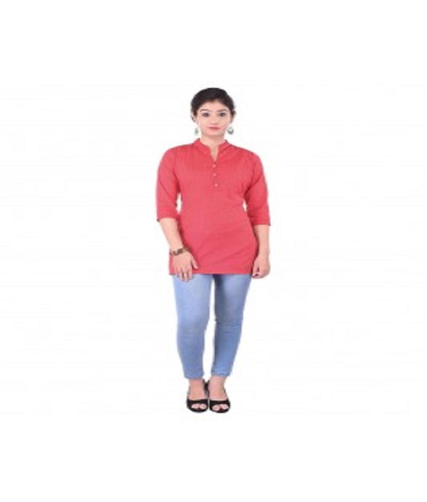 Cotton Straight Solid Kurti