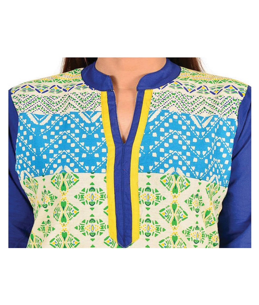 Cotton Straight Printed Kurti