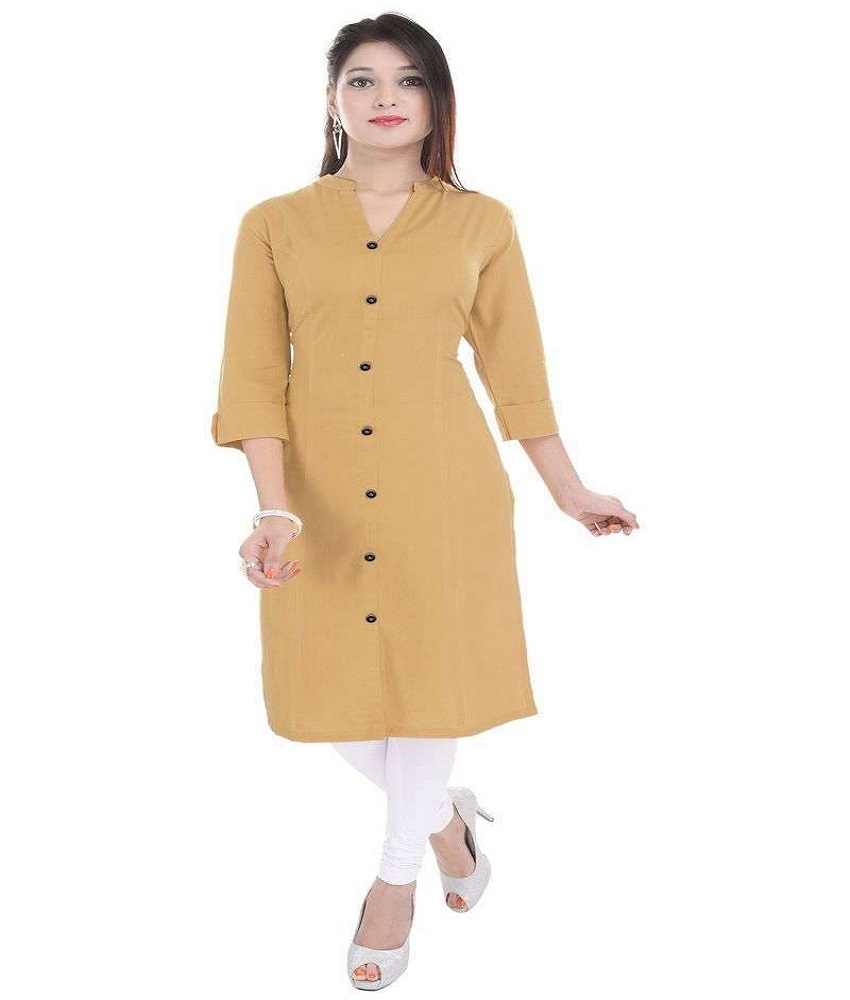Cotton Plain Long Kurti