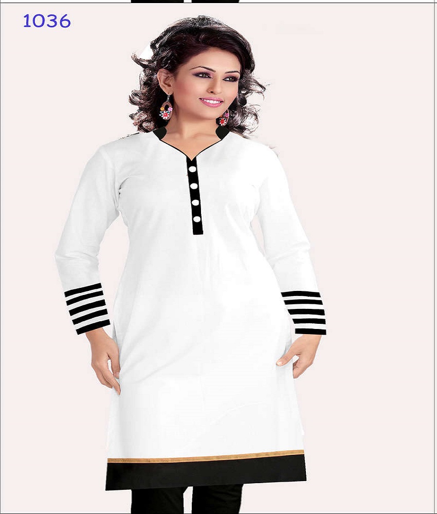 Cotton Straight Plain Kurti