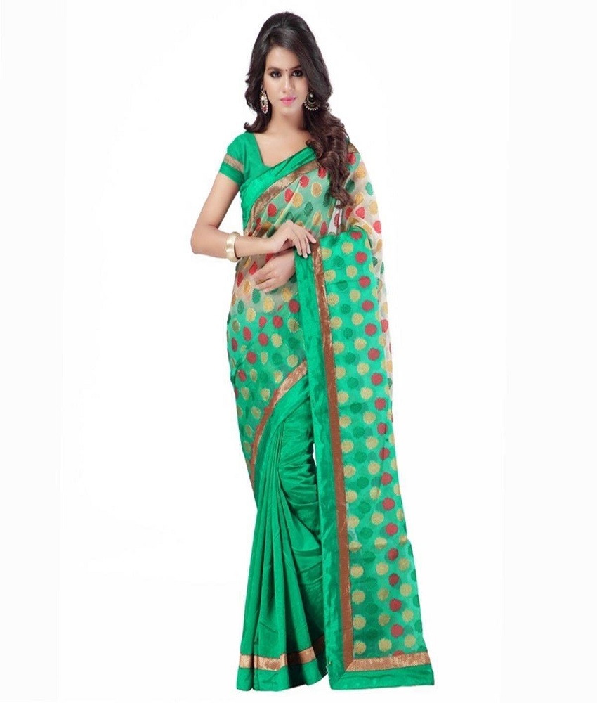 Art Silk Brocade Saree With Blouse