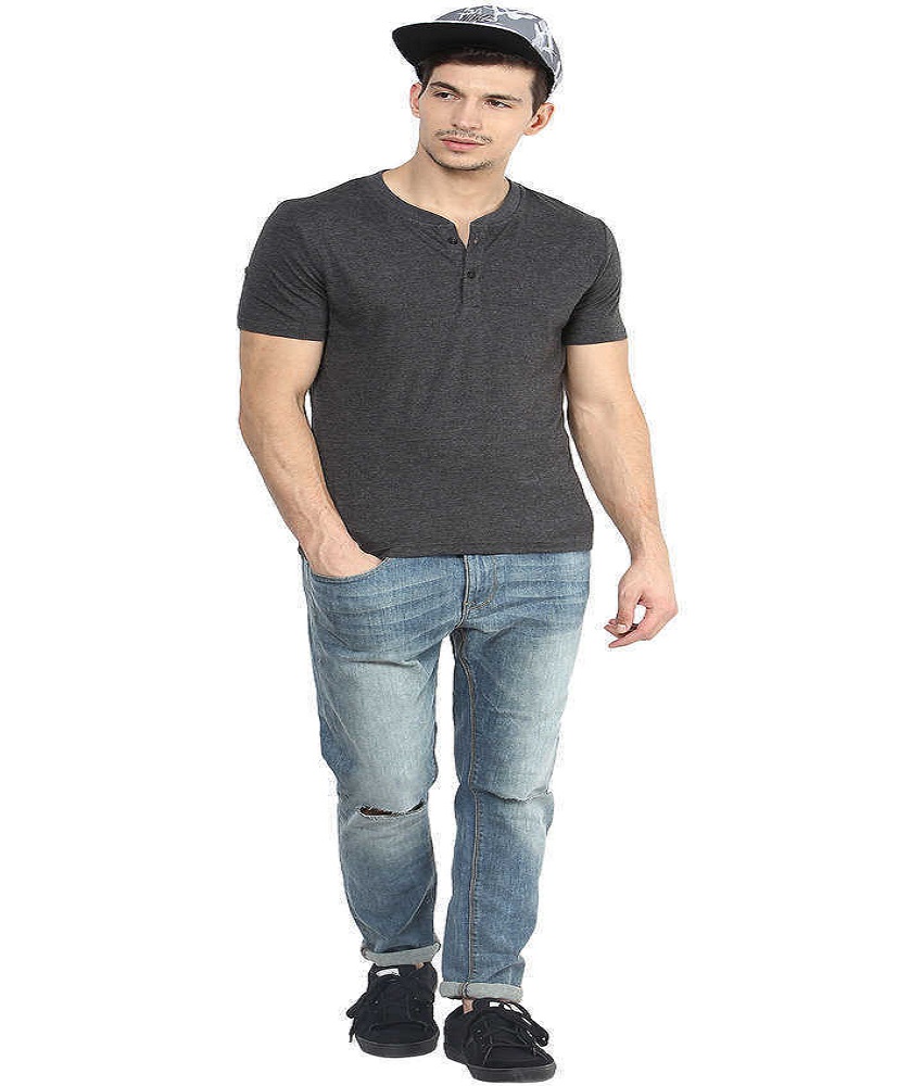 Black Henley T-shirt